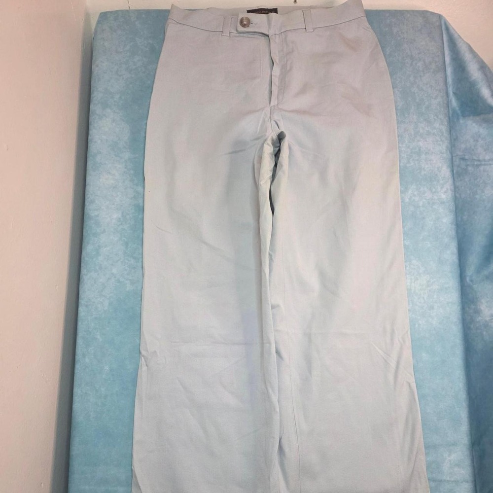Banana Republic light blue cotton, lycra & spandex pants size 2L